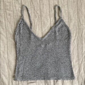 Brandy Melville - Gray Ribbed Tank Top